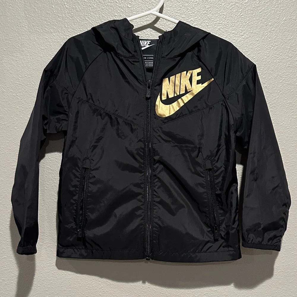 Nike Wind Breaker with Gold Swoosh Logo Size: 3T